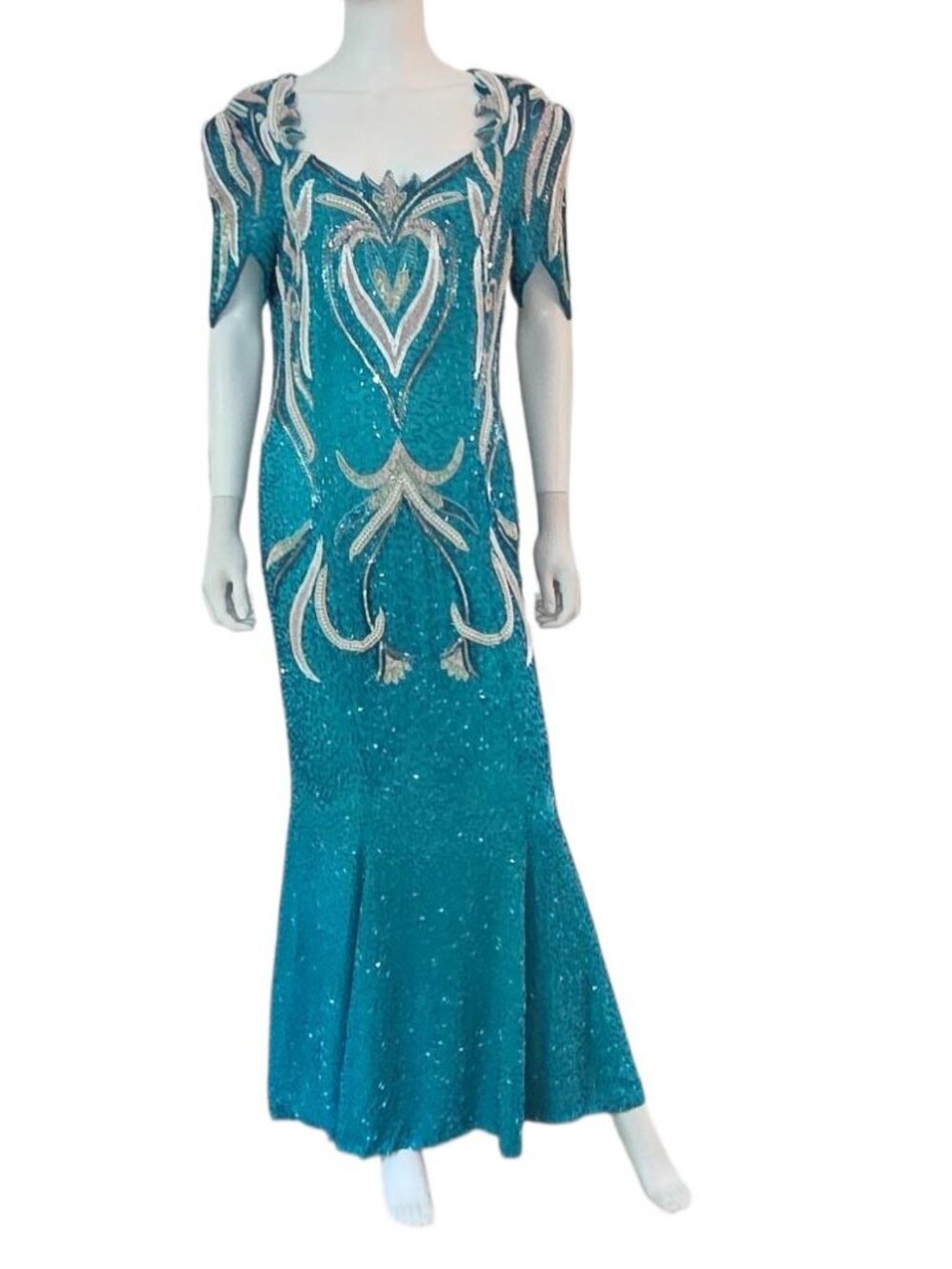 KLASS COLLECTION BEADED GOWN